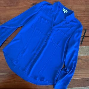 🦊 Express Cobalt Blue Long Sleeve Shirt
